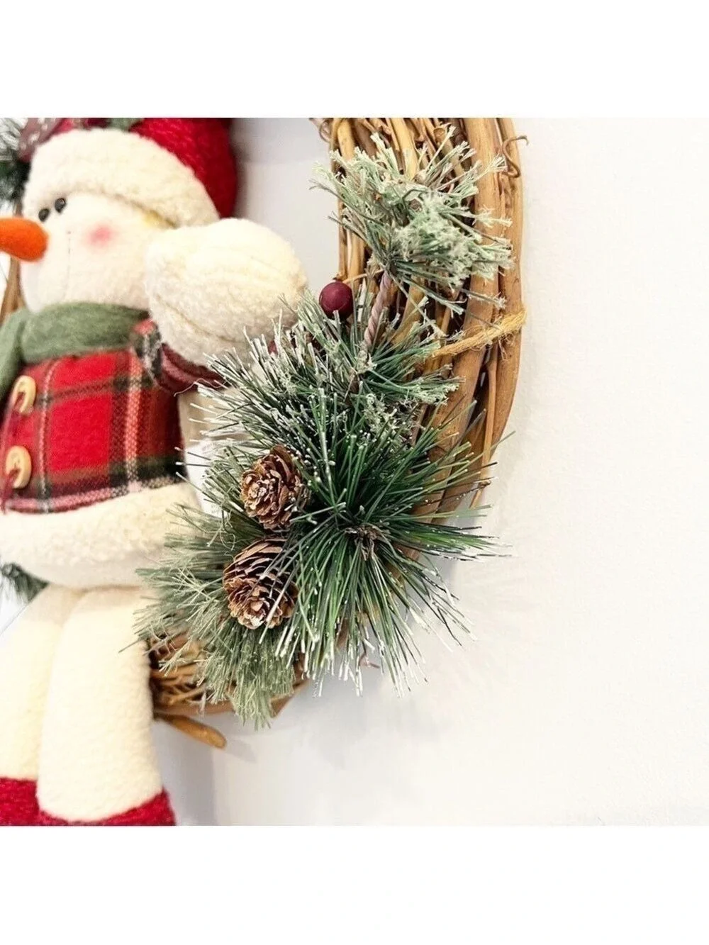 Christmas Wreath Snowman “We Love Snow”
